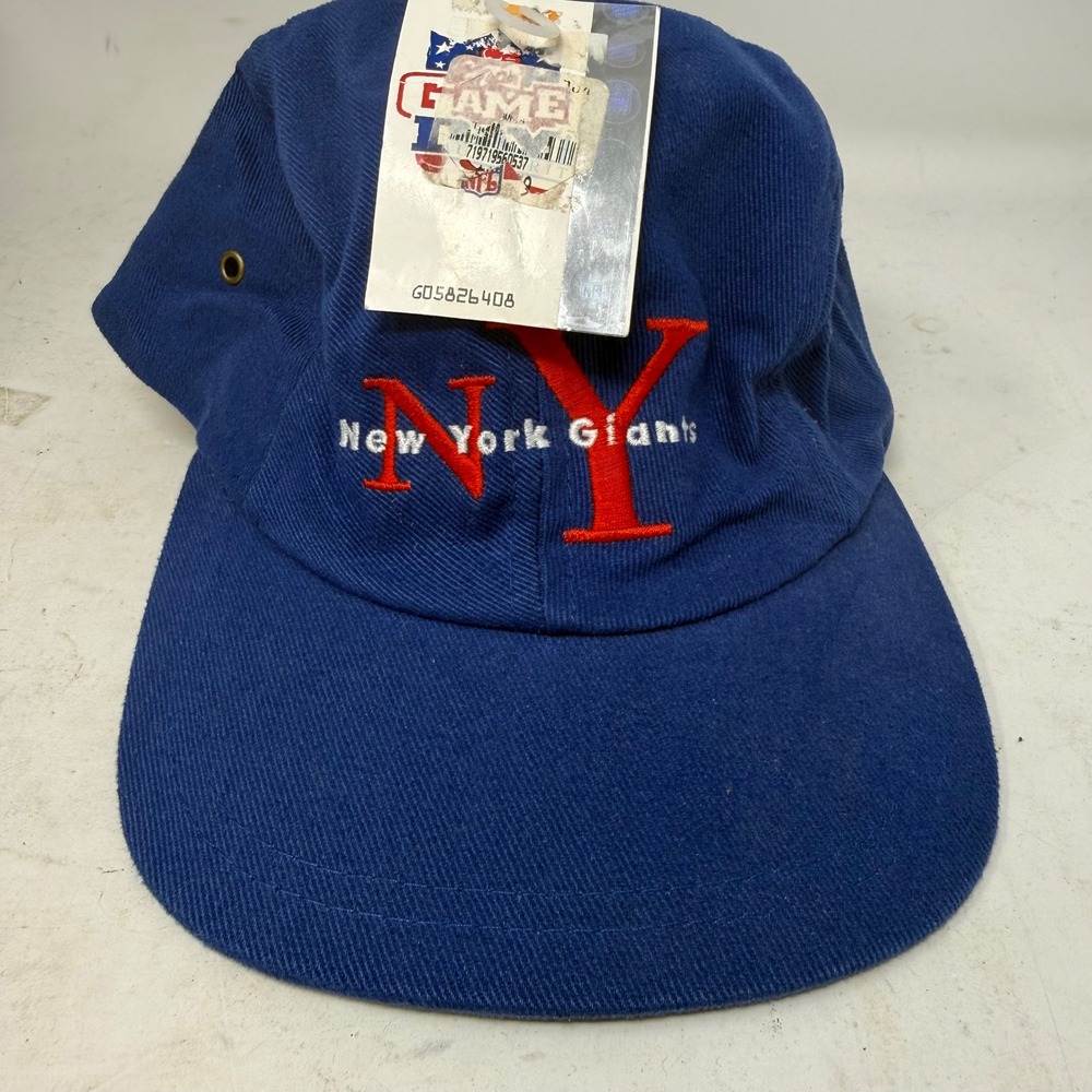VTG NNFL Game Day New York Giants Hat Blue Adjustable Strapback Cap NWT